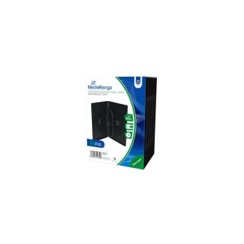 DVD Ersatzhüllen, für 4 DVD-Medien, schwarz, 5 Stück DVD Ersatzhüllen, für 4 DVD-Medien, schwarz, 5 Stück