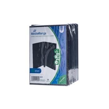 DVD Ersatzhüllen, für 6 DVD-Medien, 5 Stück, schwarz DVD Ersatzhüllen, für 6 DVD-Medien, 5 Stück, schwarz