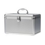 Mediarange Aluminium DJ-Case for 200 CDs, abschliessbar, with 200 Einhängecasen