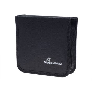 Mediarange CD-Tasche für 24 CDs, schwarz, robuster Reissverschluss, Tragschlaufe Mediarange CD-Tasche für 24 CDs, schwarz, robuster Reissverschluss, Tragschlaufe