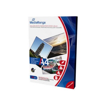 Mediarange Fotopapier beidseitig matt, A4, 50 Blatt, 200 g Mediarange Fotopapier beidseitig matt, A4, 50 Blatt, 200 g