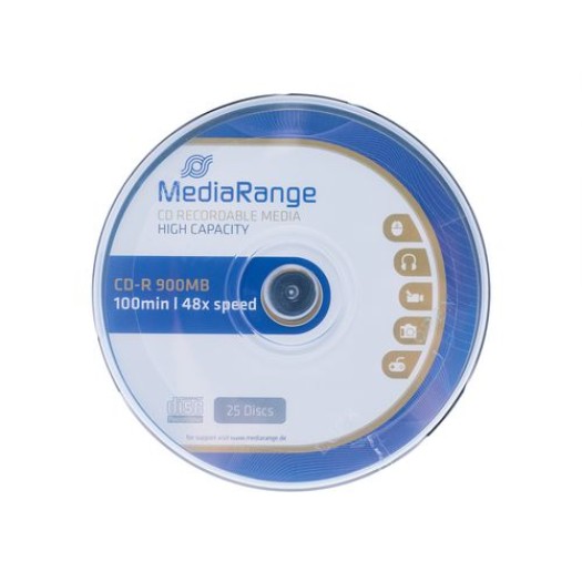 MediaRange CD-R Support 900 MB, broche (25 pièces)