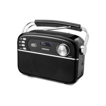 Medion LIFE E66809 Retro Radio, black, DAB+, PLL-UKW, Solar, BT 5.3 Medion LIFE E66809 Retro Radio, black, DAB+, PLL-UKW, Solar, BT 5.3