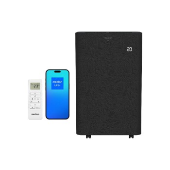 Medion Klimagerät MD 100134, 230V, 12000 BTU, 42m2, App, inkl Fensterkit Medion Klimagerät MD 100134, 230V, 12000 BTU, 42m2, App, inkl Fensterkit