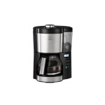 Melitta Cafetière filtre Look Timer 1025-08 Acier inoxydable, Noir