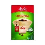 Melitta Filtertüte Original Gr.1x 4, 80 Stück, ungebleicht/naturbraun