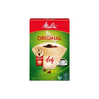 Melitta Filtertüte Original Gr.1x 4, 80 Stück, ungebleicht/naturbraun Melitta Filtertüte Original Gr.1x 4, 80 Stück, ungebleicht/naturbraun