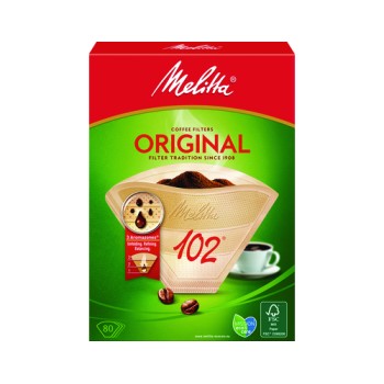 Melitta Filtertüte Original Gr.102, 80 Stück, ungebleicht/naturbraun Melitta Filtertüte Original Gr.102, 80 Stück, ungebleicht/naturbraun