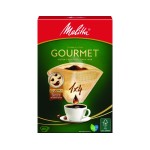 Melitta Filtertüte Gourmet Gr.1x 4, 80 Stück, ungebleicht/naturbraun