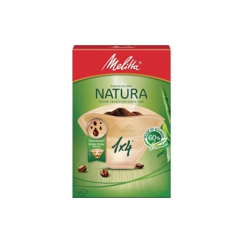 Melitta Filtertüte Natura Gr.1x 4, 80 Stück, ungebleicht/naturbraun Melitta Filtertüte Natura Gr.1x 4, 80 Stück, ungebleicht/naturbraun