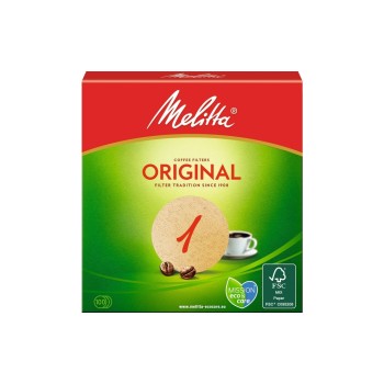 Melitta Rundfilterpapier Nr. 1 Ø 94 mm, 100 Stück, ungebleicht/naturbraun Melitta Rundfilterpapier Nr. 1 Ø 94 mm, 100 Stück, ungebleicht/naturbraun