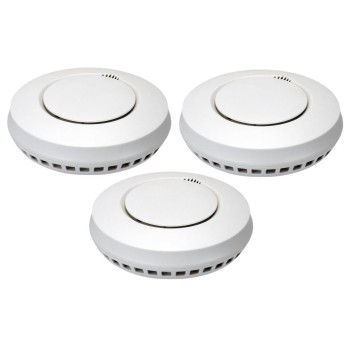 Mentrex Funk-Rauchmelder GS559 KIT 3 Stück, DIN EN 14604, 85 dB, Funktionskontrolle,
