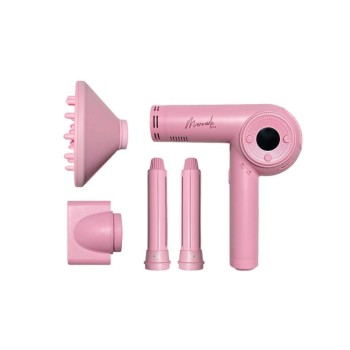 Mermade M Ionic Hairdryer Pink, Profi Haartrockner m. diversen Aufsätzen Mermade M Ionic Hairdryer Pink, Profi Haartrockner m. diversen Aufsätzen