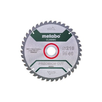 METABO Kreissägeblatt PrecisionCutClassic, 216x30mm 40Z