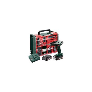Metabo BS 18 Mobile Werkstatt, 2x2.0 Ah, SC 30, inkl. Zubehör-Set 74tlg.