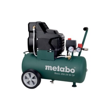 Metabo Basic 250-24 W OF Kompressor, 220 l/min, 8 bar, 24 l. Condor. ölfrei