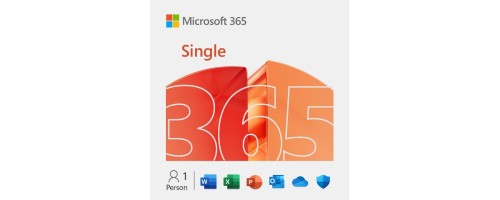 Microsoft 365 Single, ESD, Miete, Jahreslizenz, DE,FR,IT