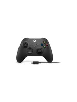 Microsoft XSX Controller Black + USB-C Kabe, Wireless + cable, black 