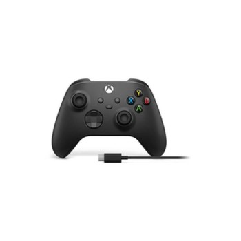 Microsoft XSX Controller Black + USB-C Kabe, Wireless + Kabel, schwarz Microsoft XSX Controller Black + USB-C Kabe, Wireless + Kabel, schwarz