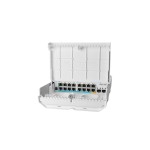 MikroTik CRS318-1Fi-15Fr-2S-OUT Switch, Input/Output POE, 16x LAN 10/100, 2x SFP,