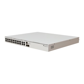 MikroTik CRS520-4XS-16XQ-RM: Core Switch, 16x 100GE QSFP+, 4x25 GESFP28, 2x10GE LAN MikroTik CRS520-4XS-16XQ-RM: Core Switch, 16x 100GE QSFP+, 4x25 GESFP28, 2x10GE LAN