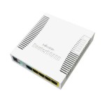 MikroTik Commutateur PoE RB260GSP, CSS106-1G-4P-1S 6 Port