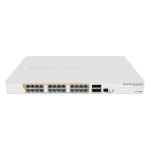 MikroTik CRS328-24P-4S+RM: Smart PoE Switch, 24x1Gbps, 4xSFP+, 19
