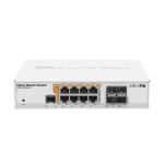 MikroTik CRS112-8P-4S-IN: L3 Switch, 8x1Gbps (PoE Optional),4xSFP, Desktop,OS L5