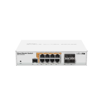 MikroTik CRS112-8P-4S-IN: L3 Switch, 8x1Gbps (PoE Optional),4xSFP, Desktop,OS L5 MikroTik CRS112-8P-4S-IN: L3 Switch, 8x1Gbps (PoE Optional),4xSFP, Desktop,OS L5