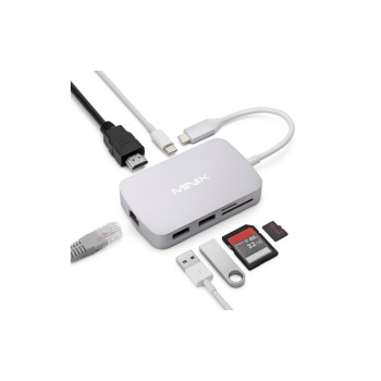 Minix NEO C-GGR, Multiport Adapter, Space Grey, Universal Adapter Minix NEO C-GGR, Multiport Adapter, Space Grey, Universal Adapter