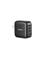 Minix NEO P3, 4-Port GaN Fast Charger, 3x USB-C 3.0, 1x USB-A 3.0, 100W max.