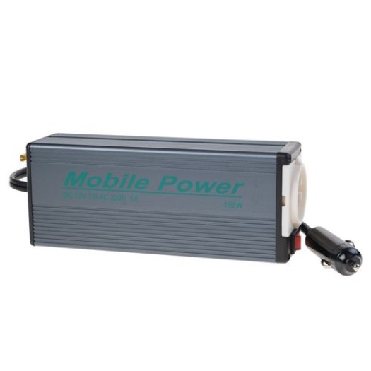Mobile Power KV-150 Convertisseur 12VDC vers 230VAC, 150W, pour véhicule , prise  allume-cigare