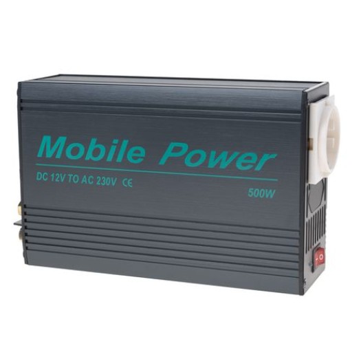 Mobile Power KV-500 Converter 12VDC to 230VAC, 500W, for vehicle, for terminal block