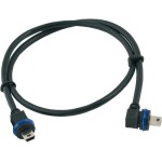 Mobotix MiniUSB cable 2m, MiniUSB gerade > MiniUSB gewinkelt 2m