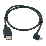 Mobotix câble MiniUSB/USB câble 0.5m, câble MiniUSB gewinkelt > USB-A
