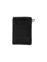 MÖVE Waschhandschuh Bamboo Luxe, 15x20cm, 60% Baumw./40% Viskose, black