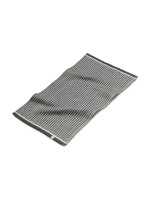 Möve Serviette de douche New Heritage Piquette gaufrée 75 x 160 cm,Black/Nature