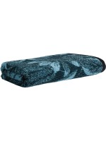 Möve Serviette de douche Tide Leaves 67 x 140 cm, Bleu foncé/Turquoise