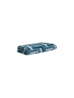 Möve Serviette de douche Tide Tiles 67 x 140 cm, Aqua/Pétrole