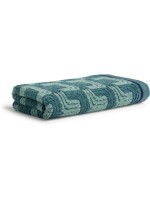 Möve Serviette de douche Texture des formes géométriques 67 x 140 cm, Cactus
