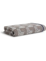 Möve Serviette de douche Texture des formes géométriques 67 x 140 cm, Ginger