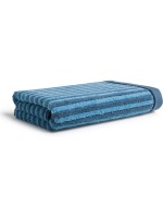 Möve Serviette de douche Géométriques Shapes Stripes 67 x 140 cm, Steel Blue