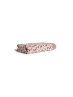 Möve Serviette de douche Safari Spirit Léopard 67 x 140 cm, Nature/Rouge