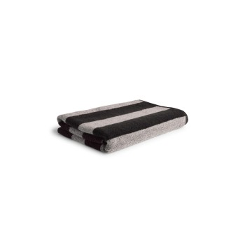 Möve Duschtuch SUWU Blockstr. Doublef., 80 x 150 cm, Black/Cashmere