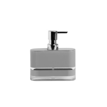 Möve Seifenspender Line, 213 ml, grey