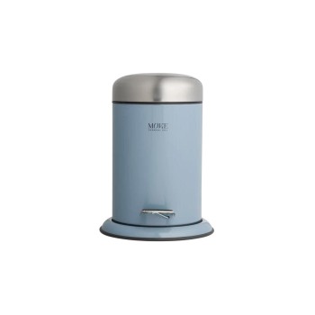 Möve Poubelle à pédale Push 3 l, Bleu/Gris