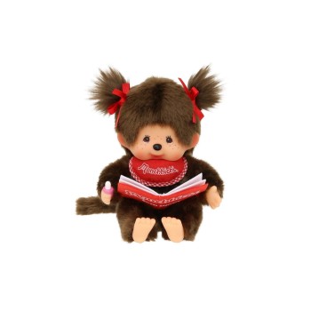 MONCHHICHI Book Reading Girl 18cm MONCHHICHI Book Reading Girl 18cm