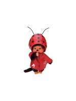 Monchhichi Animal en peluche Ladybug Raincoat 20 cm