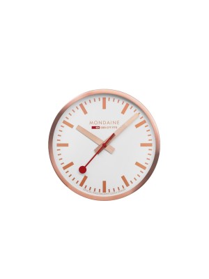 Mondaine Horloge murale Quartz Ø 25 cm, Cuivre/Blanc