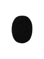 Mono-Quick Patch en corde ovale 8.5 x 11.2 cm Noir, 2 pièces